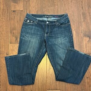 INC International Concepts Women's Dark Blue Boot Cut Jeans
